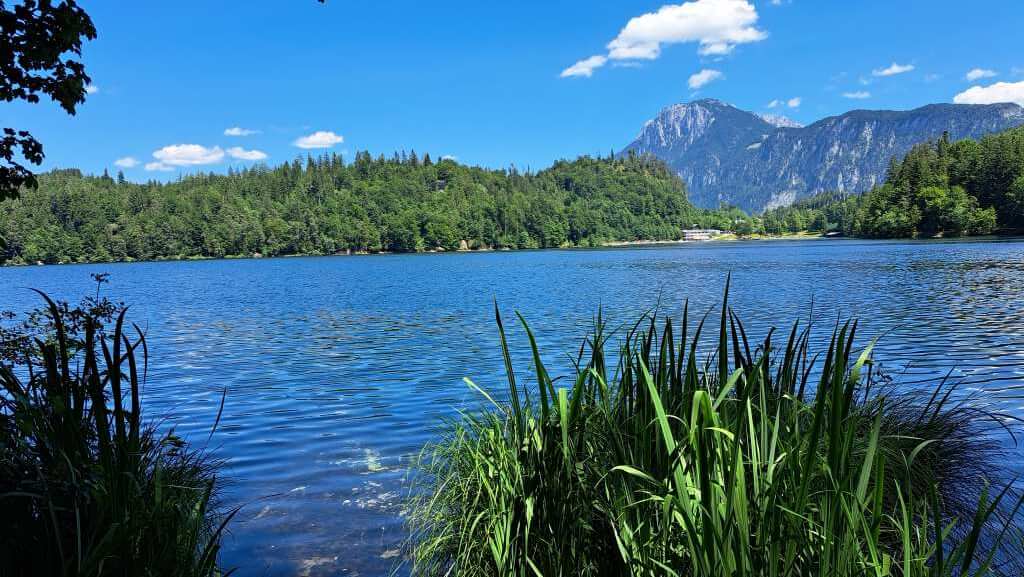 Mein Juli 2023: Geld und Abenteuer - mein Lieblingsplatz am Hechtsee mit Blick aufs Kaisergebirge
